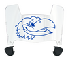 Kansas Jayhawks Mini Football Helmet Visor Shield w/ Clips - PICK VISOR & LOGO COLOR