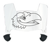Kansas Jayhawks Mini Football Helmet Visor Shield w/ Clips - PICK VISOR & LOGO COLOR