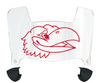 Kansas Jayhawks Mini Football Helmet Visor Shield w/ Clips - PICK VISOR & LOGO COLOR