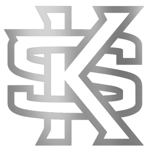 Kennesaw State Owls SILVER CHROME MIRROR Team Logo Premium DieCut Vinyl Decal PICK SIZE