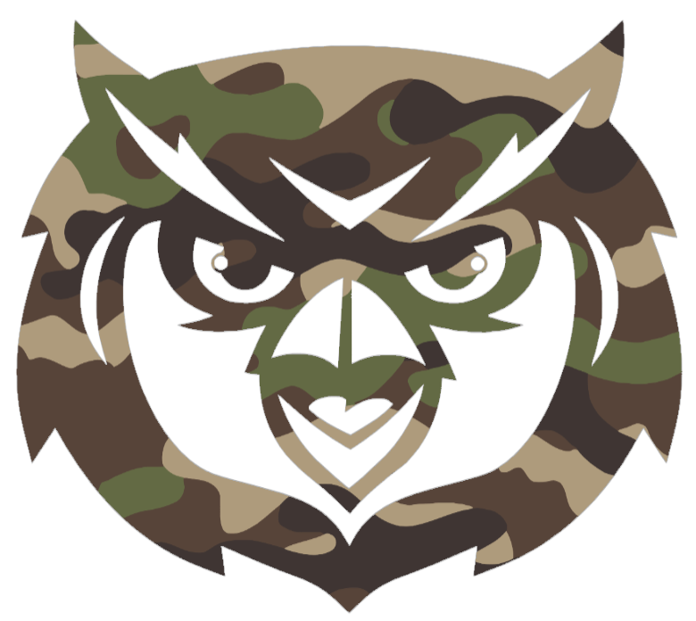 Kennesaw State Owls Woodland Camo Camouflage Mascot Logo Premium DieCut Vinyl Decal PICK SIZE