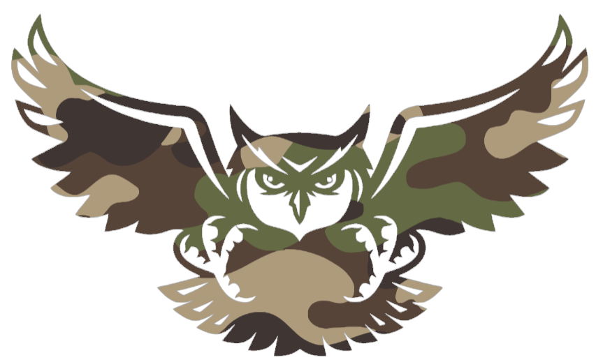 Kennesaw State Owls Woodland Camo Camouflage Mascot Logo Premium DieCut Vinyl Decal PICK SIZE