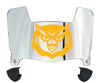 Kennesaw State Owls Mini Football Helmet Visor Shield w/ Clips - PICK VISOR & LOGO COLOR