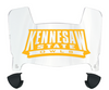 Kennesaw State Owls Mini Football Helmet Visor Shield w/ Clips - PICK VISOR & LOGO COLOR