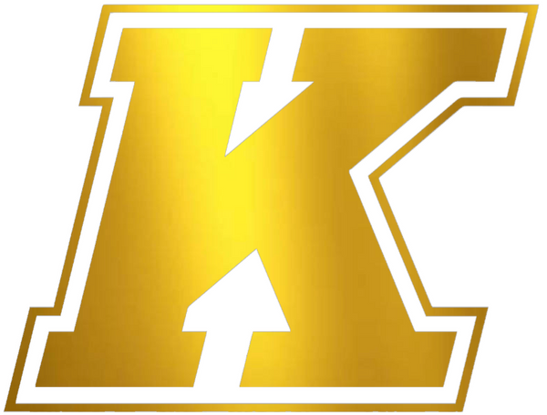 Kent State Golden Flashes GOLD CHROME MIRROR K Logo Premium DieCut Vinyl Decal PICK SIZE