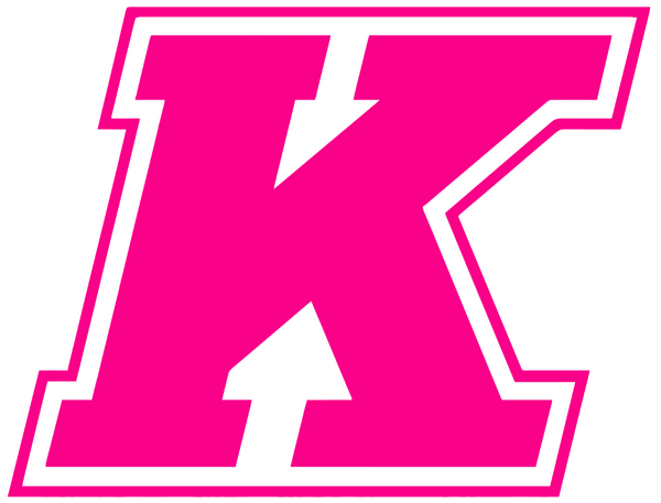 Kent State Golden Flashes Hot Pink K Logo Premium DieCut Vinyl Decal PICK SIZE