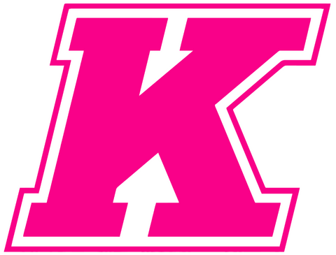 Kent State Golden Flashes Hot Pink K Logo Premium DieCut Vinyl Decal PICK SIZE