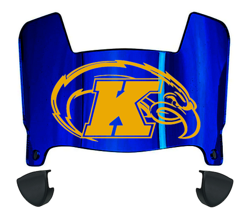Kent State Golden Flashes Mini Football Helmet Visor Shield w/ Clips - PICK VISOR & LOGO COLOR