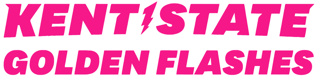 Kent State Golden Flashes Hot Pink Team Name Logo Premium DieCut Vinyl Decal PICK SIZE