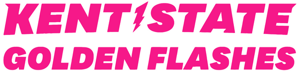 Kent State Golden Flashes Hot Pink Team Name Logo Premium DieCut Vinyl Decal PICK SIZE
