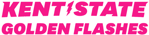 Kent State Golden Flashes Hot Pink Team Name Logo Premium DieCut Vinyl Decal PICK SIZE