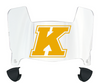 Kent State Golden Flashes Mini Football Helmet Visor Shield w/ Clips - PICK VISOR & LOGO COLOR