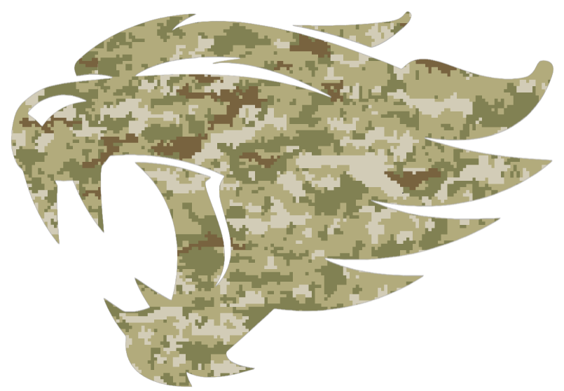 Kentucky Wildcats Alternate Logo Salute to Service Camouflage Camo Vinyl Decal PICK SIZE