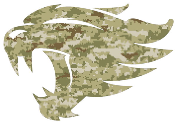 Kentucky Wildcats Alternate Logo Salute to Service Camouflage Camo Vinyl Decal PICK SIZE