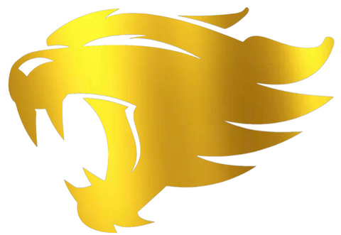 Kentucky Wildcats GOLD CHROME MIRROR Alternate Logo Premium DieCut Vinyl Decal PICK SIZE