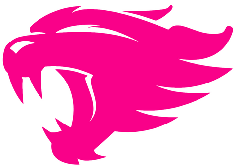 Kentucky Wildcats Hot Pink Alternate Logo Premium DieCut Vinyl Decal PICK SIZE