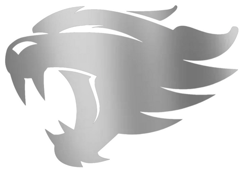 Kentucky Wildcats SILVER CHROME MIRROR Alternate Logo Premium DieCut Vinyl Decal PICK SIZE