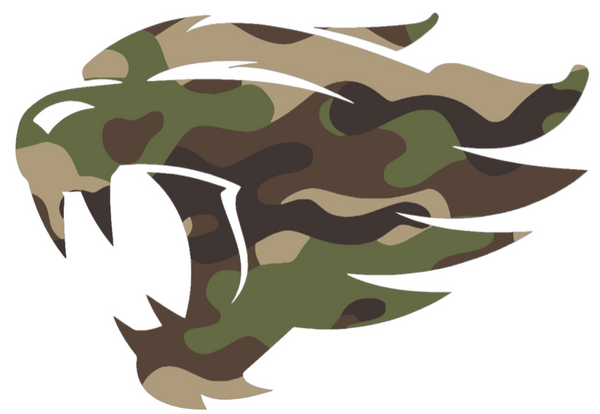 Kentucky Wildcats Woodland Camo Camouflage Alternate Logo Premium DieCut Vinyl Decal PICK SIZE