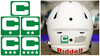 Captain Patch Jersey C Style LIGHT GREEN Football Helmet Decal - Perfect for Adult & Youth Full Size Football Helmets