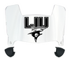 Long Island LIU Sharks Mini Football Helmet Visor Shield w/ Clips - PICK VISOR & LOGO COLOR