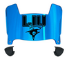Long Island LIU Sharks Mini Football Helmet Visor Shield w/ Clips - PICK VISOR & LOGO COLOR