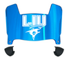 Long Island LIU Sharks Mini Football Helmet Visor Shield w/ Clips - PICK VISOR & LOGO COLOR