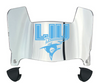 Long Island LIU Sharks Mini Football Helmet Visor Shield w/ Clips - PICK VISOR & LOGO COLOR