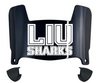 Long Island LIU Sharks Mini Football Helmet Visor Shield w/ Clips - PICK VISOR & LOGO COLOR