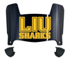 Long Island LIU Sharks Mini Football Helmet Visor Shield w/ Clips - PICK VISOR & LOGO COLOR