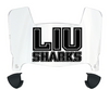 Long Island LIU Sharks Mini Football Helmet Visor Shield w/ Clips - PICK VISOR & LOGO COLOR