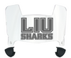 Long Island LIU Sharks Mini Football Helmet Visor Shield w/ Clips - PICK VISOR & LOGO COLOR