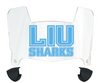 Long Island LIU Sharks Mini Football Helmet Visor Shield w/ Clips - PICK VISOR & LOGO COLOR
