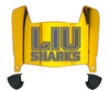 Long Island LIU Sharks Mini Football Helmet Visor Shield w/ Clips - PICK VISOR & LOGO COLOR