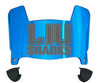 Long Island LIU Sharks Mini Football Helmet Visor Shield w/ Clips - PICK VISOR & LOGO COLOR