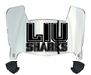 Long Island LIU Sharks Mini Football Helmet Visor Shield w/ Clips - PICK VISOR & LOGO COLOR