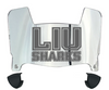 Long Island LIU Sharks Mini Football Helmet Visor Shield w/ Clips - PICK VISOR & LOGO COLOR
