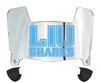 Long Island LIU Sharks Mini Football Helmet Visor Shield w/ Clips - PICK VISOR & LOGO COLOR