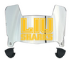 Long Island LIU Sharks Mini Football Helmet Visor Shield w/ Clips - PICK VISOR & LOGO COLOR