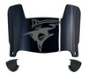 Long Island LIU Sharks Mini Football Helmet Visor Shield w/ Clips - PICK VISOR & LOGO COLOR
