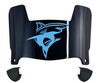Long Island LIU Sharks Mini Football Helmet Visor Shield w/ Clips - PICK VISOR & LOGO COLOR