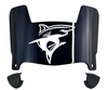 Long Island LIU Sharks Mini Football Helmet Visor Shield w/ Clips - PICK VISOR & LOGO COLOR