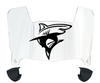 Long Island LIU Sharks Mini Football Helmet Visor Shield w/ Clips - PICK VISOR & LOGO COLOR