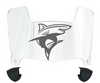 Long Island LIU Sharks Mini Football Helmet Visor Shield w/ Clips - PICK VISOR & LOGO COLOR