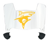 Long Island LIU Sharks Mini Football Helmet Visor Shield w/ Clips - PICK VISOR & LOGO COLOR