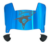Long Island LIU Sharks Mini Football Helmet Visor Shield w/ Clips - PICK VISOR & LOGO COLOR