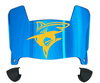 Long Island LIU Sharks Mini Football Helmet Visor Shield w/ Clips - PICK VISOR & LOGO COLOR