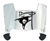 Long Island LIU Sharks Mini Football Helmet Visor Shield w/ Clips - PICK VISOR & LOGO COLOR