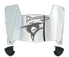 Long Island LIU Sharks Mini Football Helmet Visor Shield w/ Clips - PICK VISOR & LOGO COLOR