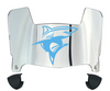 Long Island LIU Sharks Mini Football Helmet Visor Shield w/ Clips - PICK VISOR & LOGO COLOR
