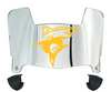 Long Island LIU Sharks Mini Football Helmet Visor Shield w/ Clips - PICK VISOR & LOGO COLOR